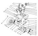 Traction Drive Assembly Diagram and Parts List for 38570 5900001-5999999 - 1995 Toro Snow Blower