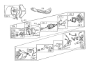 Starter Motor Diagram and Parts List for 38570 8000001-8999999 - 1988 Toro Snow Blower
