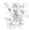 Traction Linkage Assembly Diagram and Parts List for 38570 8000001-8999999 - 1988 Toro Snow Blower