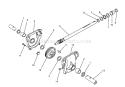 28 In. Auger Gearcase Diagram and Parts List for 38573 8000001-8999999 - 1988 Toro Snow Blower