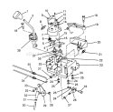 Traction Linkage Assembly Diagram and Parts List for 38573 8000001-8999999 - 1988 Toro Snow Blower