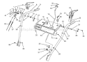 Handle Assembly Diagram and Parts List for 38573 8000001-8999999 - 1988 Toro Snow Blower