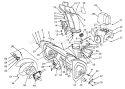 Housing & Chute Assembly Diagram and Parts List for 38573 8000001-8999999 - 1988 Toro Snow Blower
