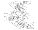 Traction Drive Assembly Diagram and Parts List for 38573 8000001-8999999 - 1988 Toro Snow Blower