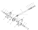 28 In. Auger Gearcase Diagram and Parts List for 38573 9000001-9999999 - 1989 Toro Snow Blower
