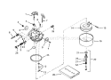 Carburetor Diagram and Parts List for 38573 9000001-9999999 - 1989 Toro Snow Blower