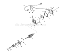 Electric Starter Diagram and Parts List for 38574 0000001-0999999 - 1990 Toro Snow Blower