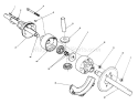 Differential Diagram and Parts List for 38574 1000001-1999999 - 1991 Toro Snow Blower
