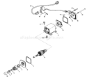 Electric Starter Diagram and Parts List for 38574 1000001-1999999 - 1991 Toro Snow Blower