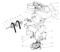 Engine Diagram and Parts List for 38574 1000001-1999999 - 1991 Toro Snow Blower
