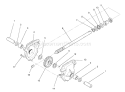 24 In. Auger Gearcase Diagram and Parts List for 38574 2000001-2999999 - 1992 Toro Snow Blower