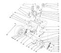 Traction Drive Assembly Diagram and Parts List for 38574 2000001-2999999 - 1992 Toro Snow Blower