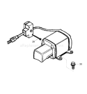 Part Location Diagram of 38025 Tecumseh Electric Starter Motor Assembly