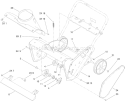 Main Frame Assembly Diagram and Parts List for 38578 310000001-310999999 - 2010 Toro Snow Blower