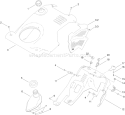 Shroud Assembly Diagram and Parts List for 38578 310000001-310999999 - 2010 Toro Snow Blower