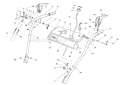 Handle Assembly Diagram and Parts List for 38566 0000001-0999999 - 1990 Toro Snow Blower