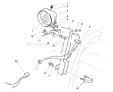 Light Kit Diagram and Parts List for 38566 0000001-0999999 - 1990 Toro Snow Blower