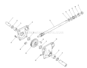 32 In. Auger Gearcase Diagram and Parts List for 38566 0000001-0999999 - 1990 Toro Snow Blower