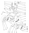Traction Drive Assembly Diagram and Parts List for 38566 1000001-1999999 - 1991 Toro Snow Blower