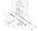 Transmission Diagram and Parts List for 38566 1000001-1999999 - 1991 Toro Snow Blower