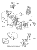 Page G Diagram and Parts List for 38566 1000001-1999999 - 1991 Toro Snow Blower