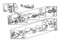 110v Electric Starter Diagram and Parts List for 38580 2000001-2999999 - 1992 Toro Snow Blower