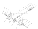 Part Location Diagram of 71-1570 Toro Gearcase Assembly-L.H. (Incl. Ref. #2-3)