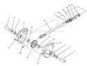 32 In. Auger Gearcase Diagram and Parts List for 38566 3900001-3999999 - 1993 Toro Snow Blower