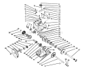 Transmission Diagram and Parts List for 38566 59000001-59999999 - 1995 Toro Snow Blower