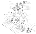 Traction Drive Assembly Diagram and Parts List for 38565 8000001-8999999 - 1988 Toro Snow Blower