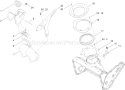 Chute Control Assembly Diagram and Parts List for 38582 310000001-310999999 - 2010 Toro Snow Blower