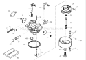 Carburetor Assembly Diagram and Parts List for 38585 280000001-280999999 - 2008 Toro Snow Blower
