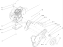 Engine, Frame and Wheel Assembly Diagram and Parts List for 38585 280000001-280999999 - 2008 Toro Snow Blower