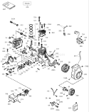 Engine Assembly Diagram and Parts List for 38586 290000001-290999999 - 2009 Toro Snow Blower