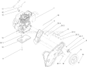 Engine, Frame and Wheel Assembly Diagram and Parts List for 38586 290000001-290999999 - 2009 Toro Snow Blower