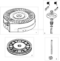 Recoil Starter Diagram and Parts List for 38585 280000001-280999999 - 2008 Toro Snow Blower