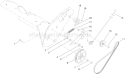 Rotor Drive Assembly Diagram and Parts List for 38587 310000001-310999999 - 2010 Toro Snow Blower