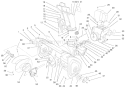 Housing Assembly Diagram and Parts List for 38590 9900001-9999999 - 1999 Toro Snow Blower