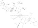 Chute Control Lever Diagram and Parts List for 38614 312011920-312999999 - 2012 Toro Snow Blower