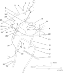 Page H Diagram and Parts List for 38624 310000001-310999999 - 2010 Toro Snow Blower