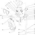 Chute Assembly Diagram and Parts List for 38630 260000001-260999999 - 2006 Toro Snow Blower
