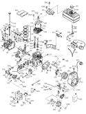 Engine Assembly No. 1 Diagram and Parts List for 38630 260000001-260999999 - 2006 Toro Snow Blower
