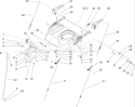 Handle and Control Assembly Diagram and Parts List for 38630 250010001-250999999 - 2005 Toro Snow Blower