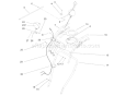 Handle, Headlamp and Control Assembly Diagram and Parts List for 38630 250010001-250999999 - 2005 Toro Snow Blower
