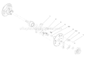 Wheel Clutch Sprocket Assembly Diagram and Parts List for 38630 250010001-250999999 - 2005 Toro Snow Blower