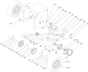 Wheel Clutch Assembly Diagram and Parts List for 38631 260000001-260999999 - 2006 Toro Snow Blower