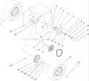 Chain Drive Assembly Diagram and Parts List for 38632 240000001-240999999 - 2004 Toro Snow Blower
