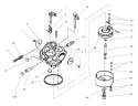 Carburetor Diagram and Parts List for 38556 8900001-8999999 - 1998 Toro Snow Blower