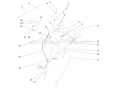 Handle, Headlamp and Control Assembly Diagram and Parts List for 38635 250000001-250999999 - 2005 Toro Snow Blower