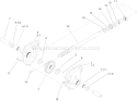 28 Inch Auger Gearcase Assembly No. 106-7254 Diagram and Parts List for 38630 250010001-250999999 - 2005 Toro Snow Blower